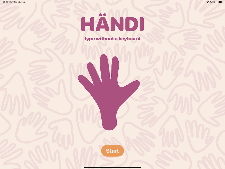 Home screen of the Swift Student Challenge app